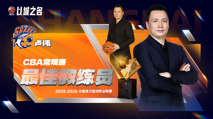 卢伟无悬念当选最佳教练！本赛季执教全面蜕变，球队霸占11项第一|上海|常规赛|CBA俱乐部杯|篮板|联盟_新浪体育_新浪新闻